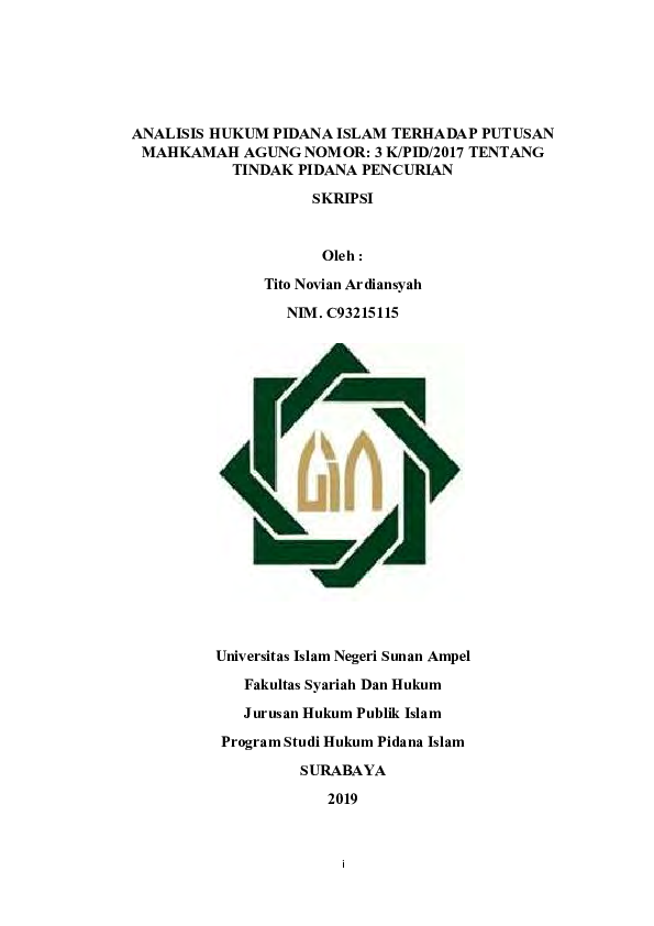 (PDF) Analisis hukum positif dan hukum pidana Islam dalam putusan ...