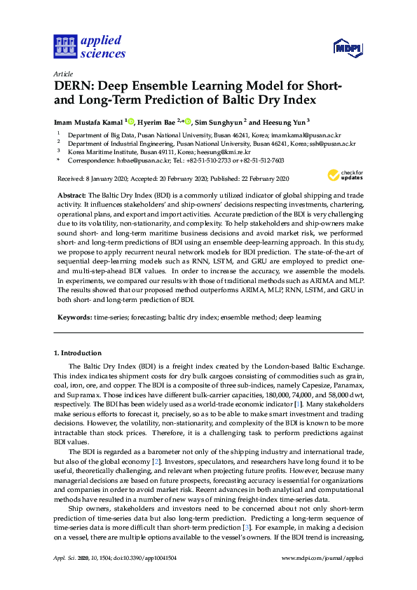 (PDF) DERN: Deep Ensemble Learning Model for Short- and Long-Term ...