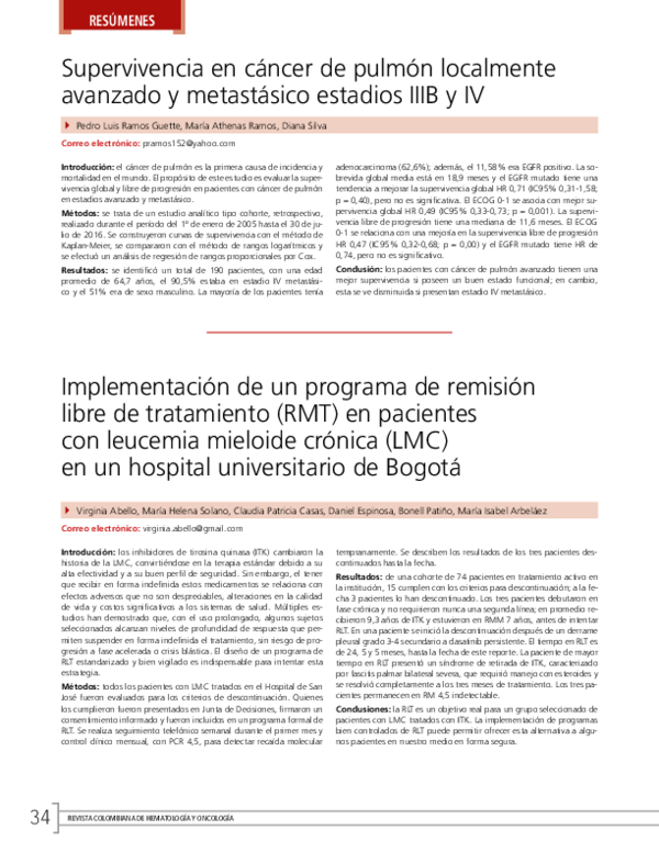 (PDF) Implementación de un programa de remisión libre de tratamiento ...