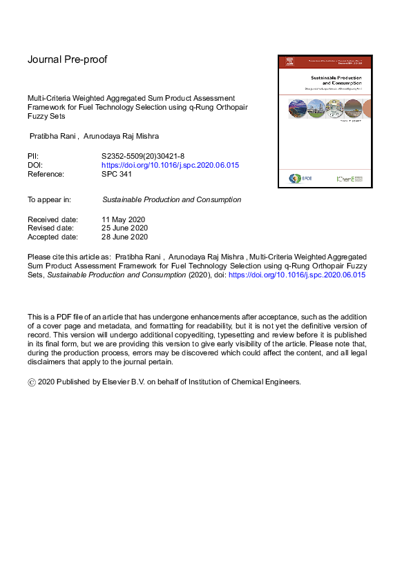(PDF) Multi-criteria weighted aggregated sum product assessment ...