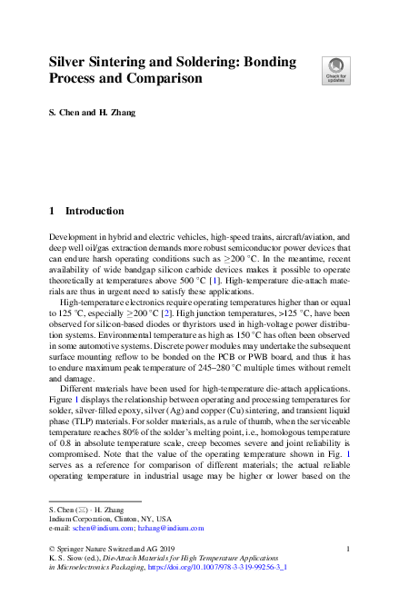 PDF) Die-Attach Materials for High Temperature Applications