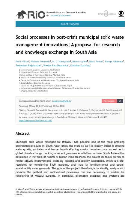 (PDF) Municipal Solid Waste Management in Asia and the Pacific Islands
