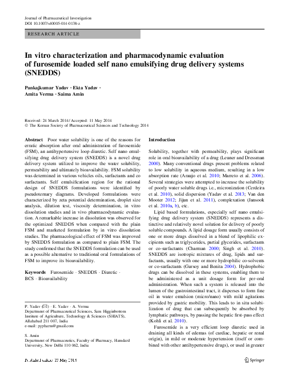 (PDF) In vitro characterization and pharmacodynamic evaluation of ...
