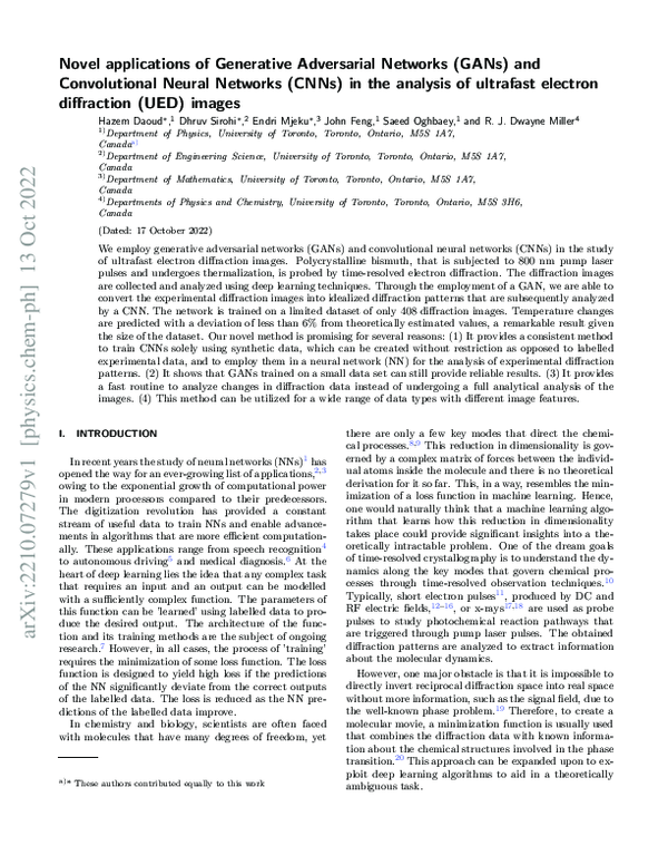 (PDF) Novel applications of Generative Adversarial Networks (GANs) and ...