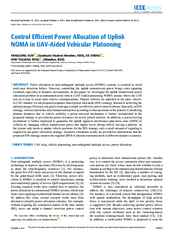 (PDF) Control Efficient Power Allocation of Uplink NOMA in UAV-Aided ...