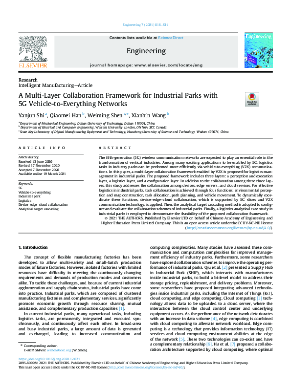 (PDF) A Multi-Layer Collaboration Framework for Industrial Parks with ...