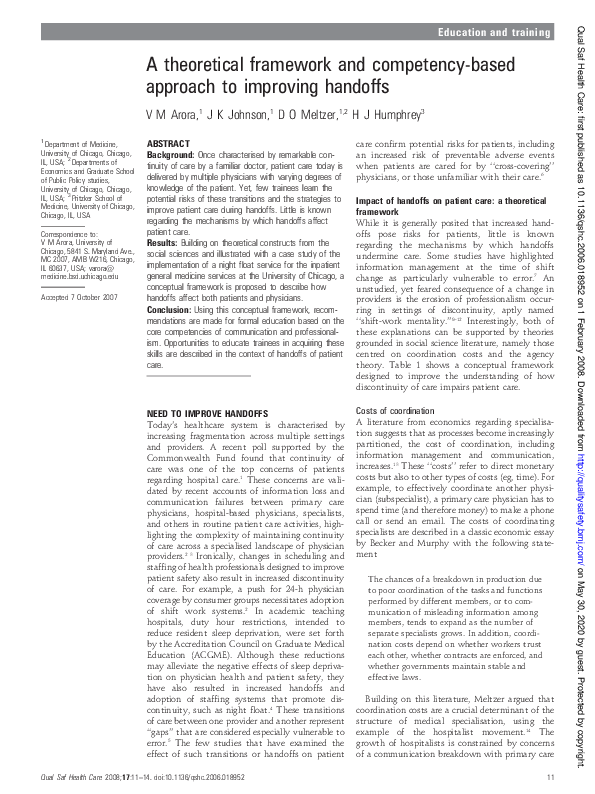 (PDF) A theoretical framework and competency-based approach to ...