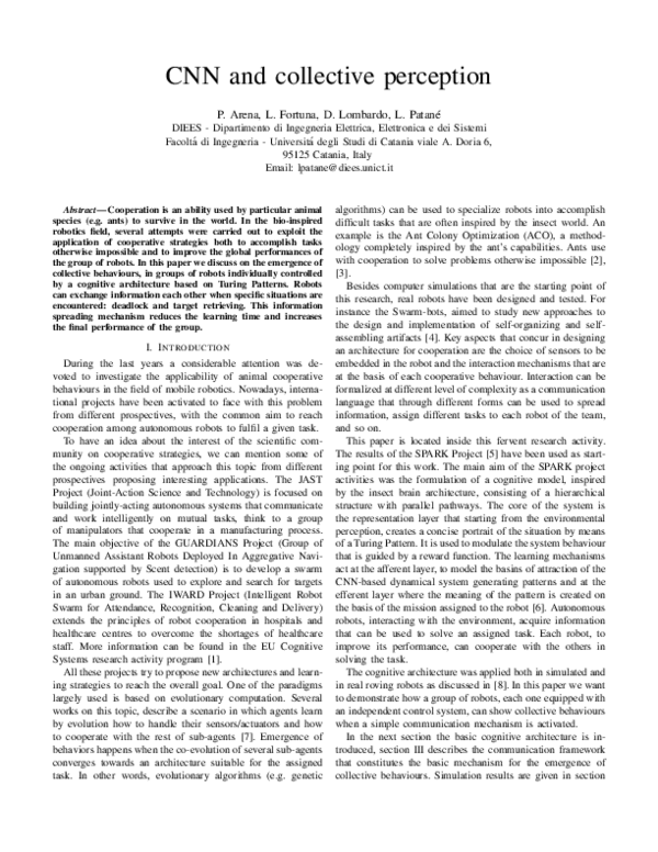 (PDF) CNN and collective perception