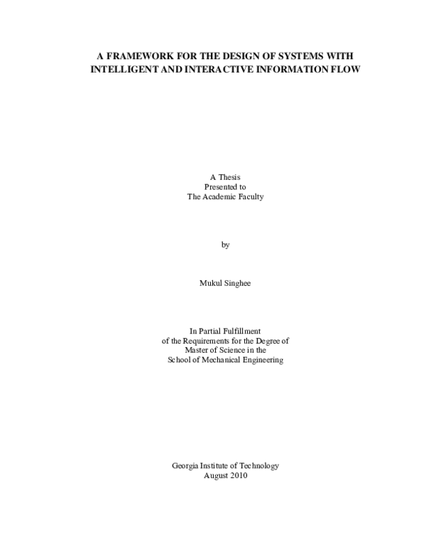 (PDF) A framework for the design of systems with intelligent and ...
