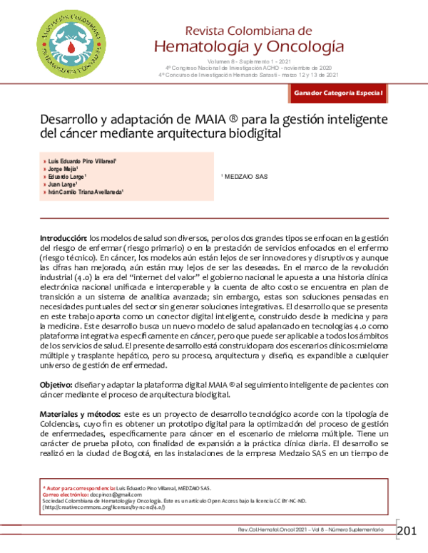 (PDF) Desarrollo y adaptación de MAIA ® para la gestión inteligente del ...