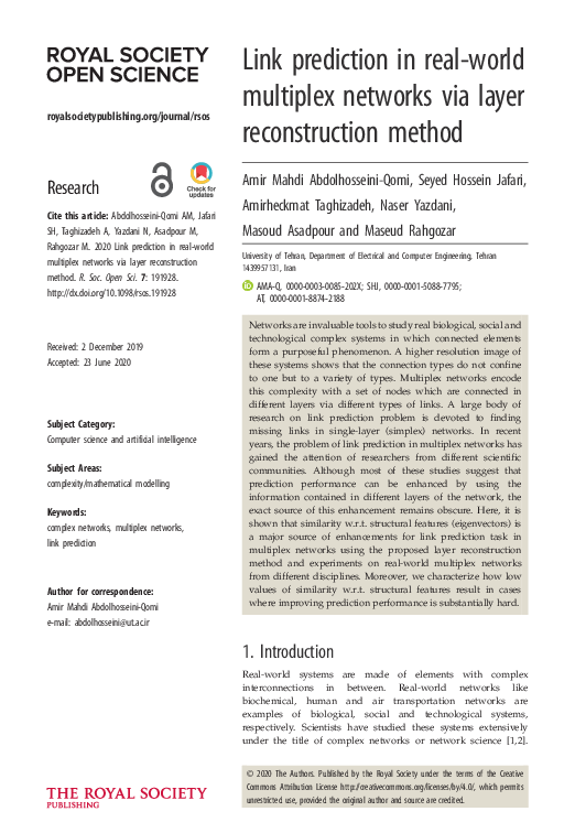 (PDF) Link prediction in real-world multiplex networks via layer ...