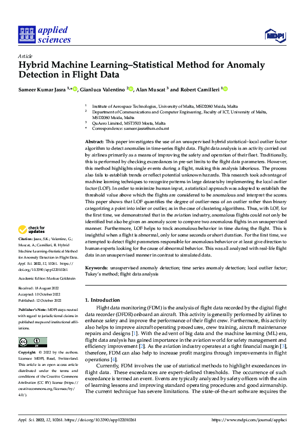 (PDF) Hybrid Machine Learning–Statistical Method for Anomaly Detection ...