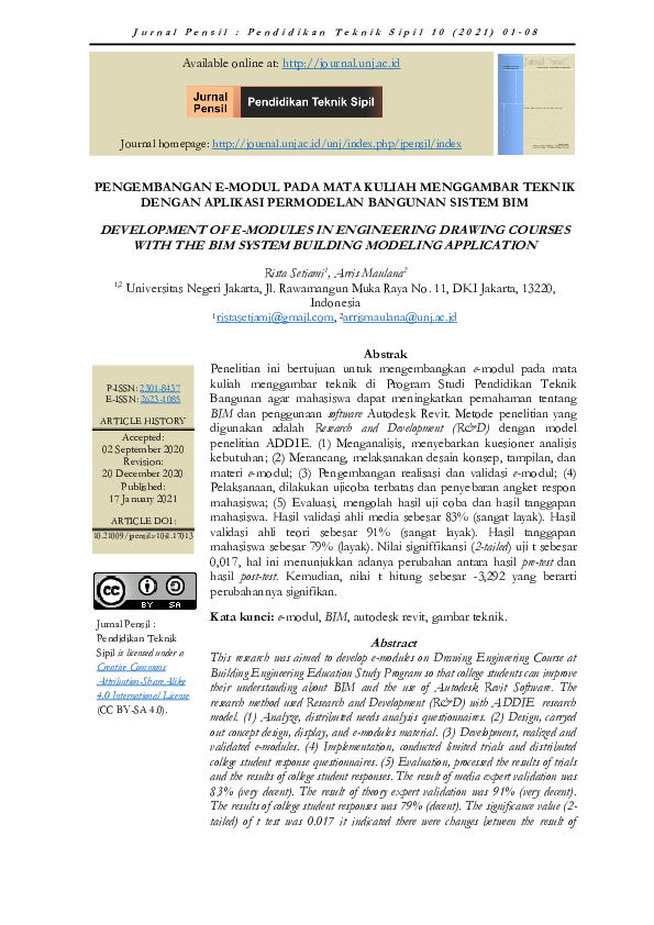 (PDF) Development of E-Modules in Engineering Drawing Courses with the ...