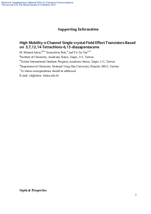 (PDF) High mobility n-channel single-crystal field-effect transistors ...