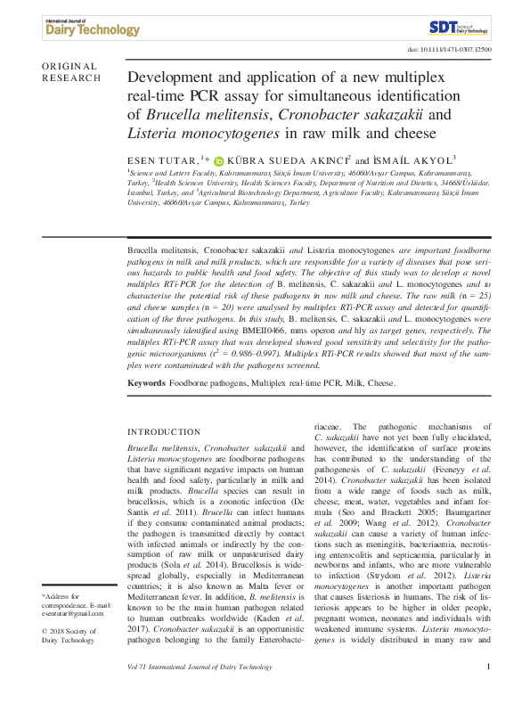 (PDF) Development and application of a new multiplex real-time PCR ...