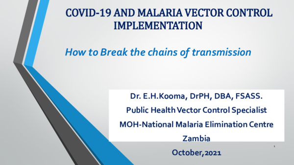 (PDF) COVID 19 & Malaria Vector Control Implementation R (1)r