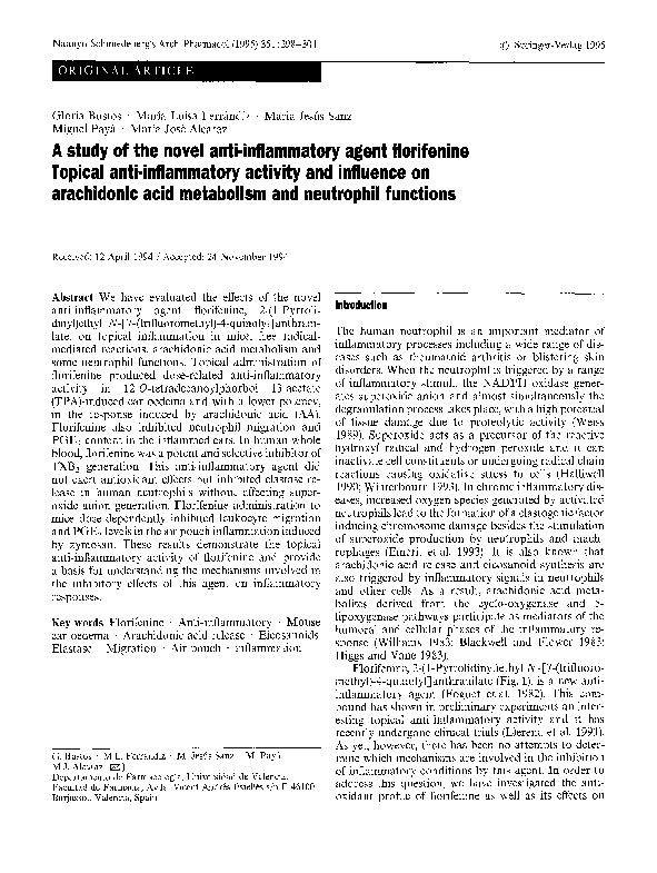 (PDF) A study of the novel anti-inflammatory agent florifenine topical ...