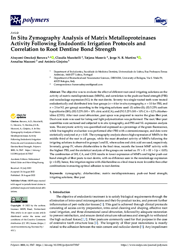 (PDF) In Situ Zymography Analysis of Matrix Metalloproteinases Activity ...