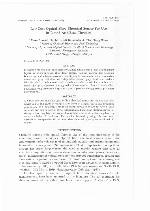 (PDF) Low-Cost Optical Fibre Chemical Sensor for Usein Liquid Acid-Base ...
