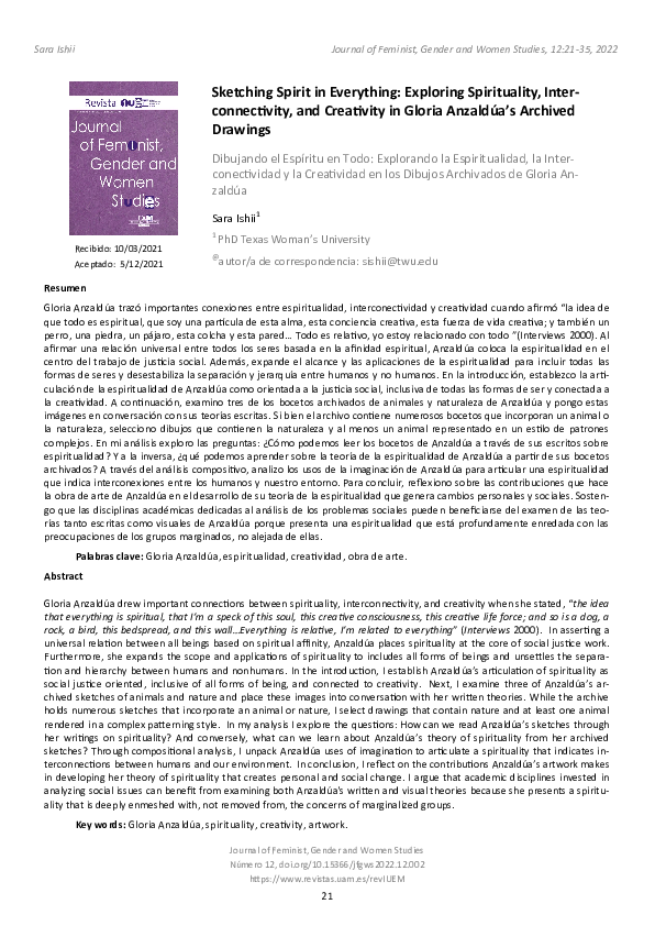 (PDF) Sketching Spirit in Everything: Exploring Spirituality ...
