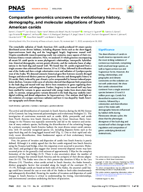 (PDF) Comparative genomics uncovers the evolutionary history ...