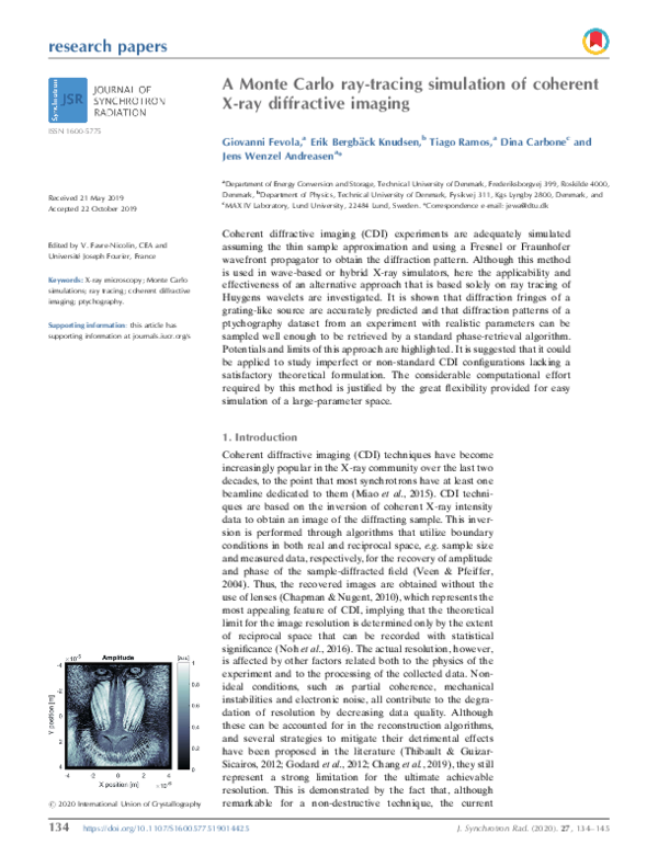 (PDF) A Monte Carlo ray-tracing simulation of coherent X-ray ...