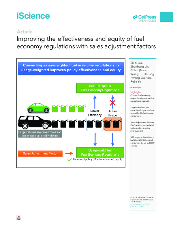 (PDF) Improving the effectiveness and equity of fuel economy ...