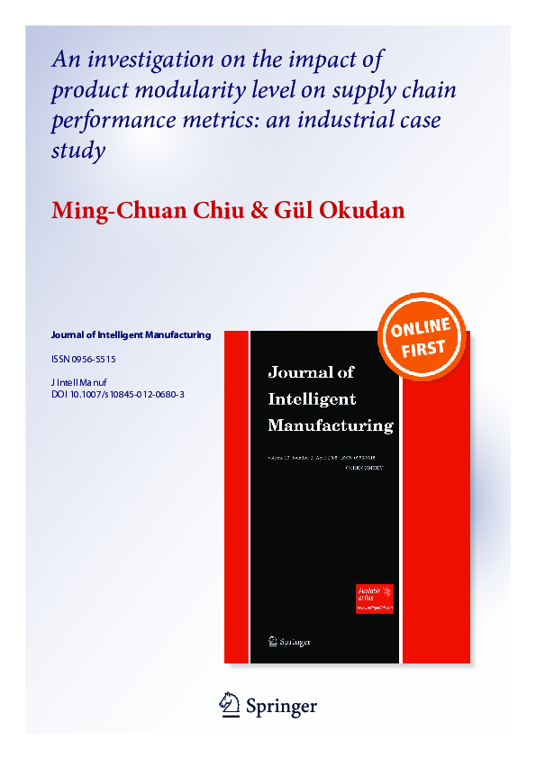 (PDF) An investigation on the impact of product modularity level on ...