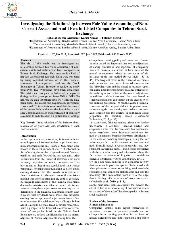 (PDF) Investigating the Relationship between Fair Value Accounting of ...