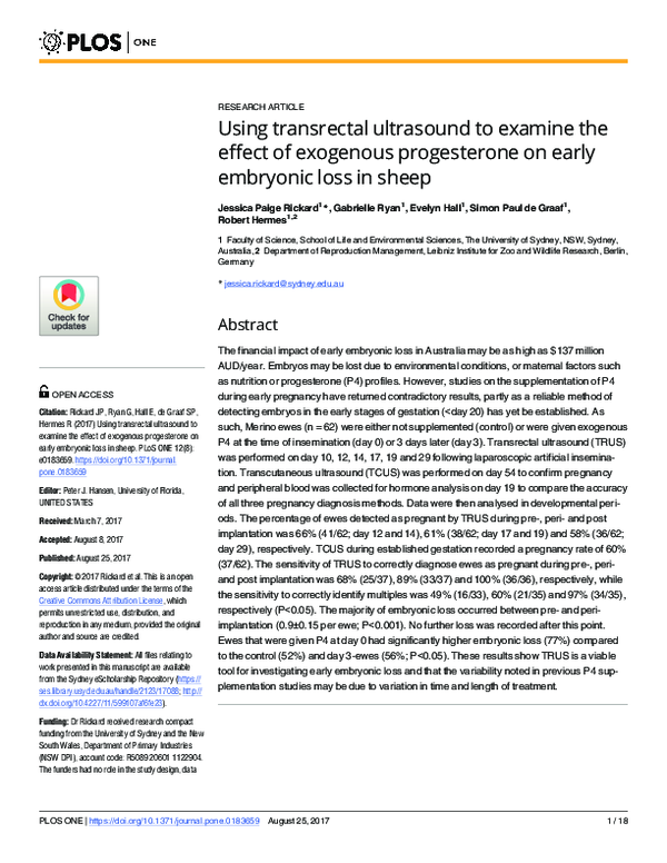 (PDF) Using transrectal ultrasound to examine the effect of exogenous ...