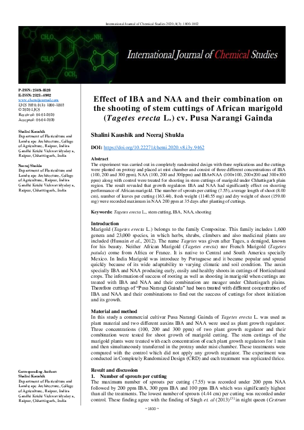(PDF) Effect of IBA and NAA and their combination on the shooting of ...