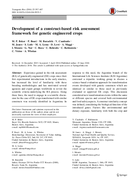 (PDF) Development of a construct-based risk assessment framework for ...