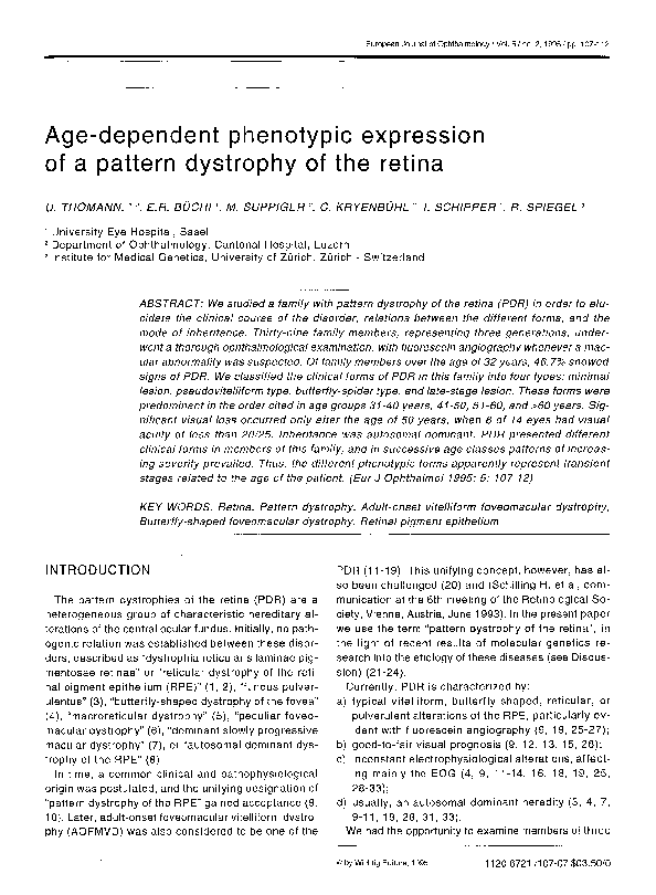 (PDF) Age-Dependent Phenotypic Expression of a Pattern Dystrophy of the ...