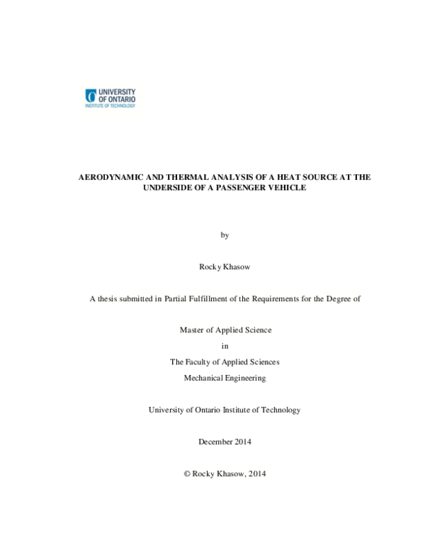 (PDF) Aerodynamic and thermal analysis of a heat source at the ...