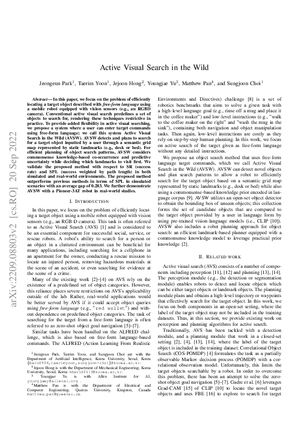 (PDF) Active Visual Search in the Wild