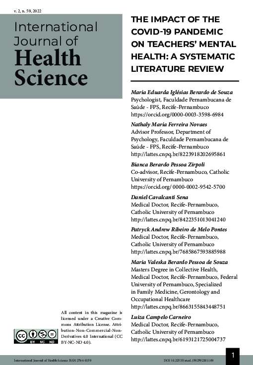 (PDF) The Impact of the Covid-19 Pandemic on Teachers' Mental Health: A ...