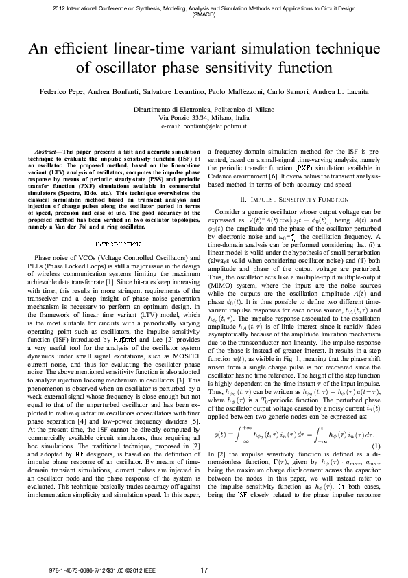(PDF) An efficient linear-time variant simulation technique of ...
