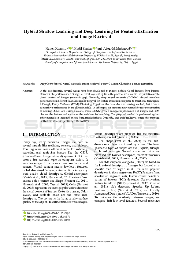 (PDF) Hybrid Shallow Learning and Deep Learning for Feature Extraction ...