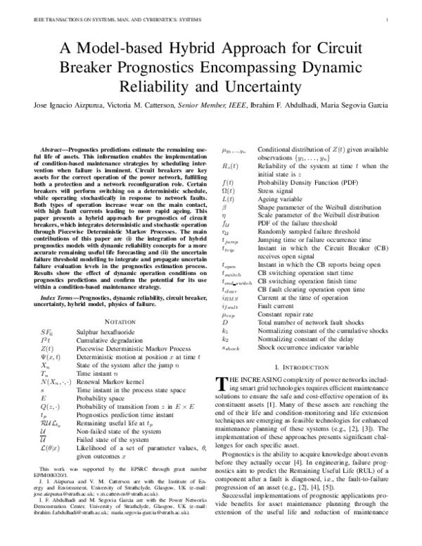 (PDF) A Model-Based Hybrid Approach for Circuit Breaker Prognostics ...