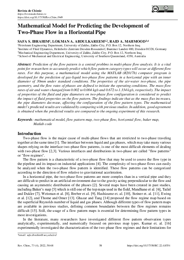 (PDF) Mathematical Model for Predicting the Development of Two-Phase ...