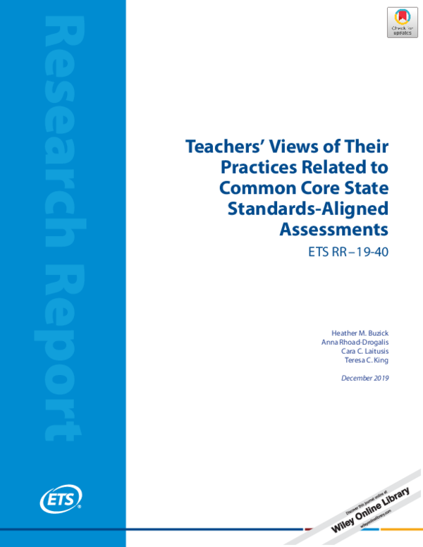 (PDF) Teachers' Views of Their Practices Related to Common Core State ...