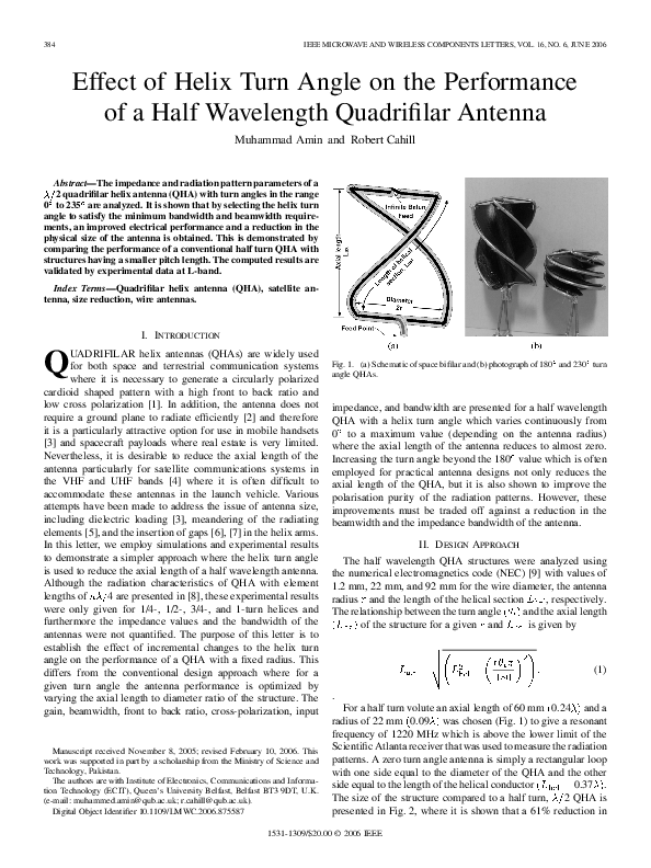 (PDF) Effect of helix turn angle on the performance of a half ...