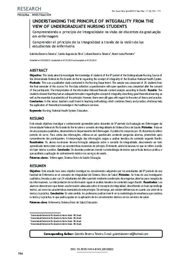 (PDF) Understanding the principle of integrality from the view of ...