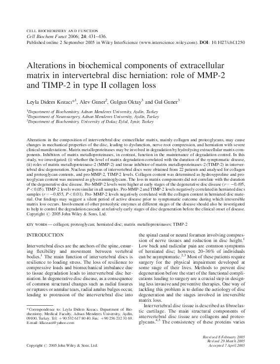 (PDF) Alterations in biochemical components of extracellular matrix in ...