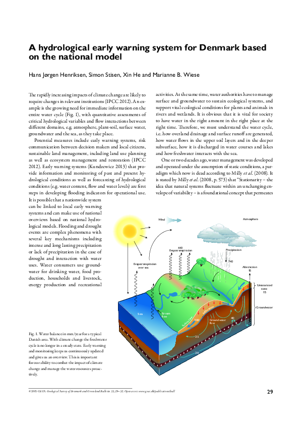 (PDF) A hydrological early warning system for Denmark based on the ...