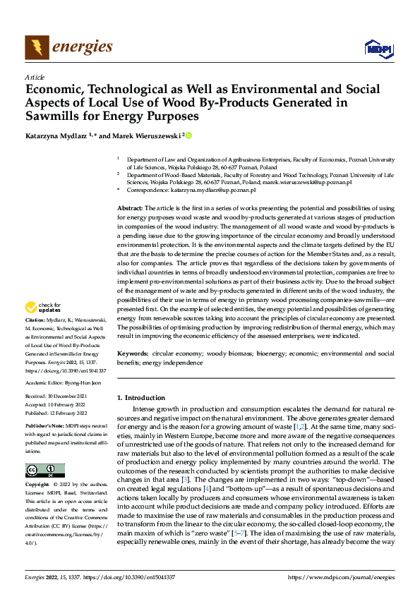 (PDF) Economic, Technological as Well as Environmental and Social ...