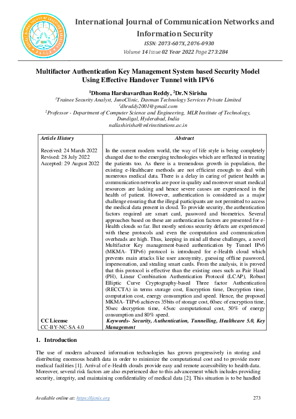 (PDF) Multifactor Authentication Key Management System based Security ...