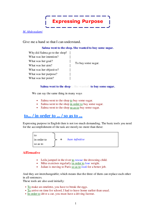 Pdf Expressing Purpose Pdf Expressing Purpose