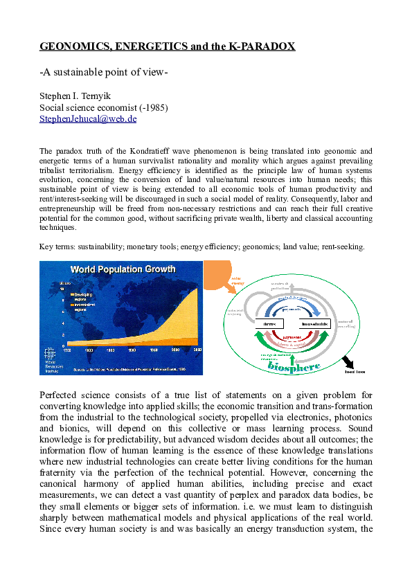 (PDF) The Geonomic Point of View