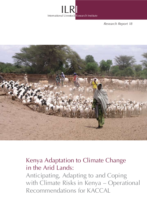 (PDF) Kenya adaptation to climate change in the arid lands ...